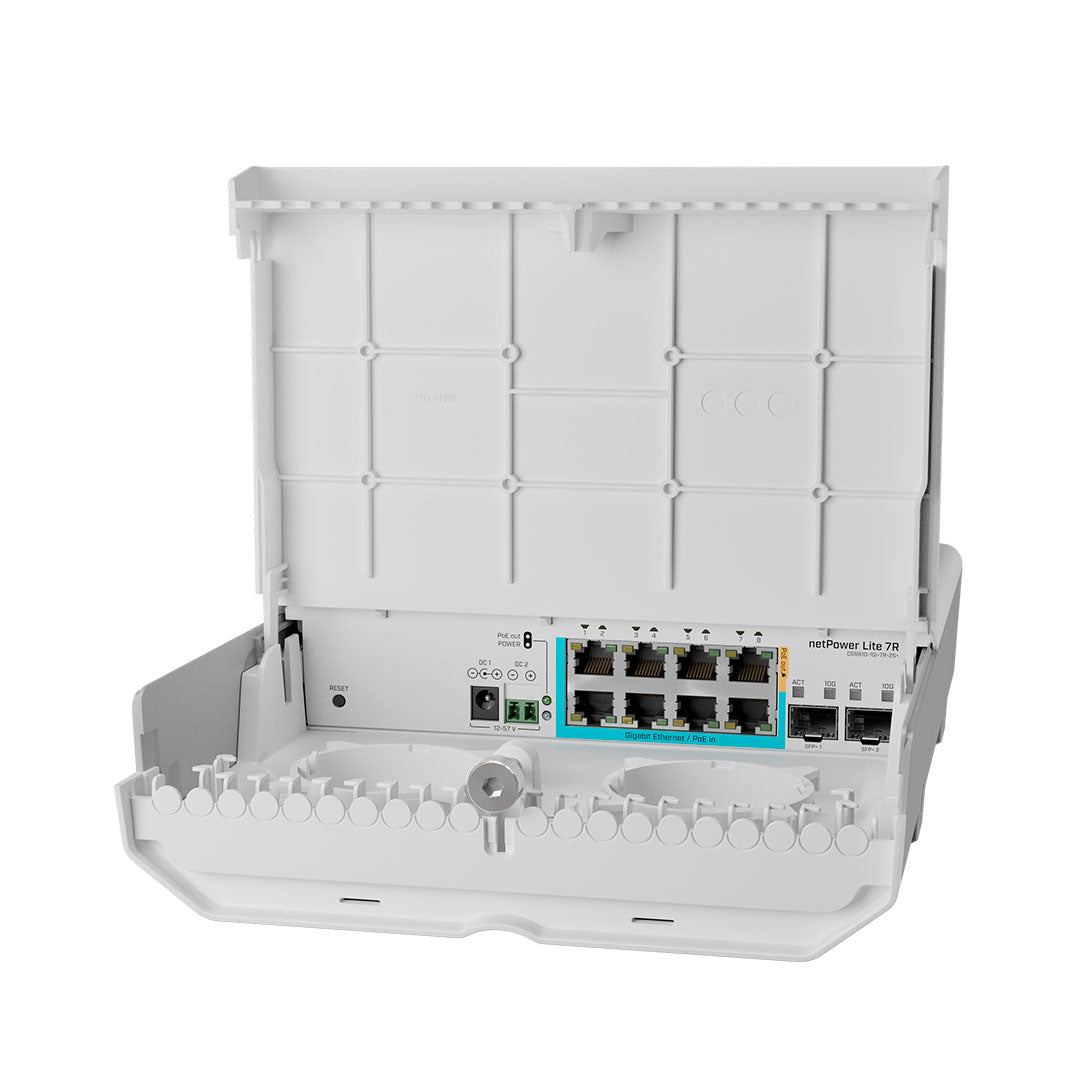 MIKROTIK NETPOWER LITE 7R Switch 8 Puertos Gigabit Ethernet con PoE Reverso