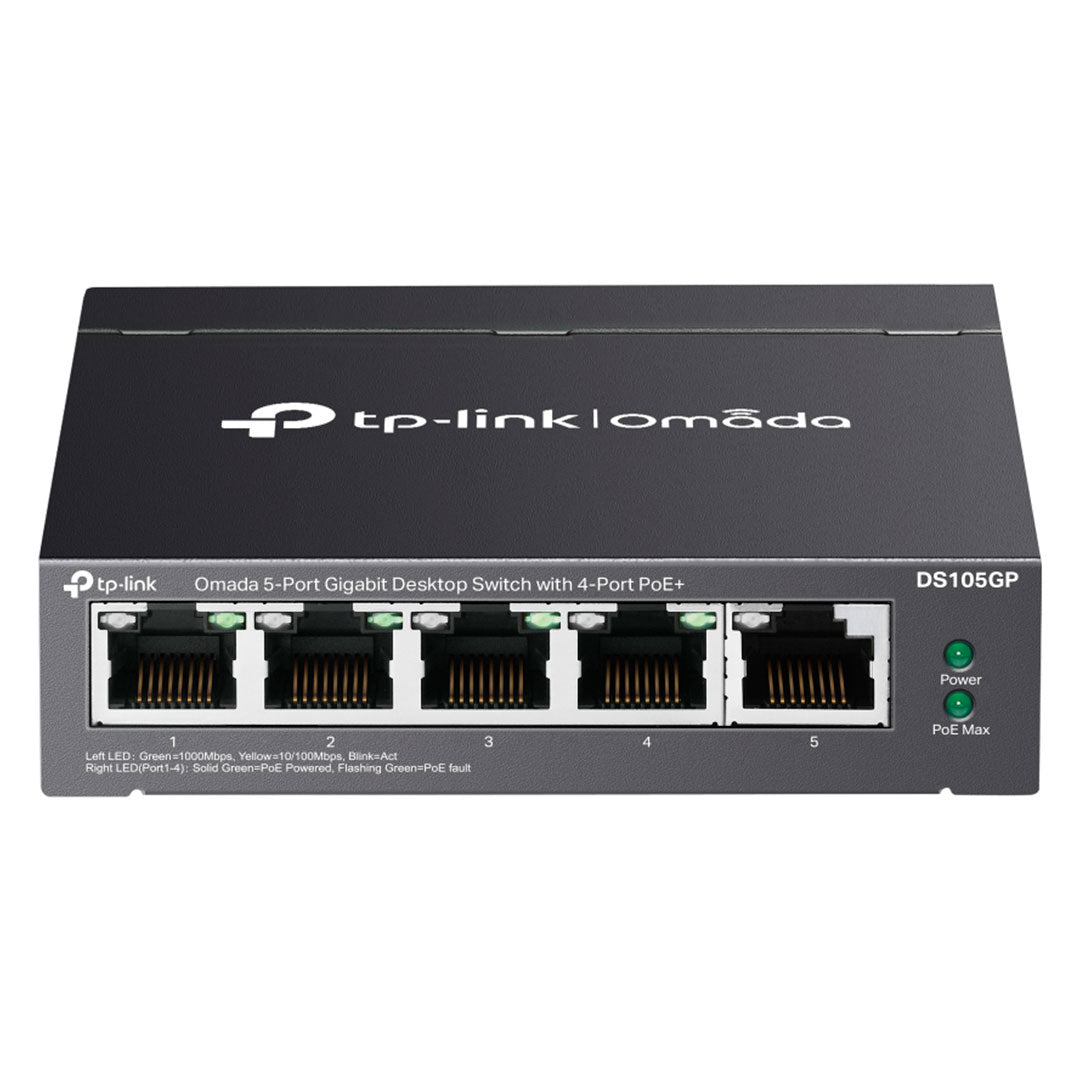 TP-LINK DS105GP Switch Omada 5 Puertos Gigabit con 4P PoE
