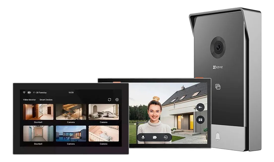 EZVIZ HP7 Kit Videoportero WiFi 2K con Monitor SD7 Táctil 7"