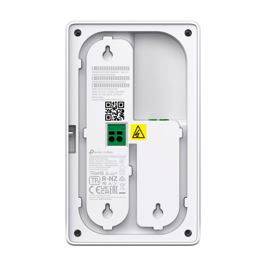 TP-LINK EAP615-Wall Access Point WiFi6 Omada AX1800 Doble Banda
