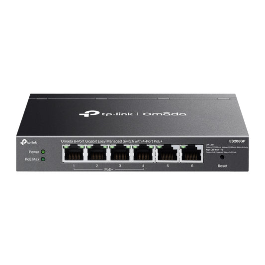 TP-LINK ES206GP Switch 6 Puertos Gigabit Easy con 4 puertos PoE+