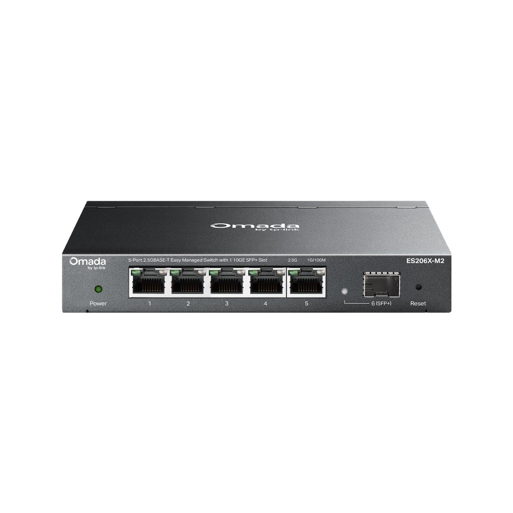 TP-LINK ES206X-M2 Switch 5 Puertos 2.5GBASE-T con 1 Ranura SFP+ de 10GE