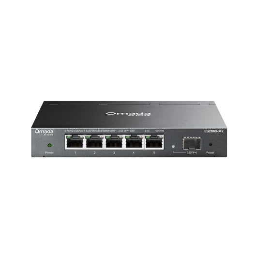 TP-LINK ES206X-M2 Switch 5 Puertos 2.5GBASE-T con 1 Ranura SFP+ de 10GE