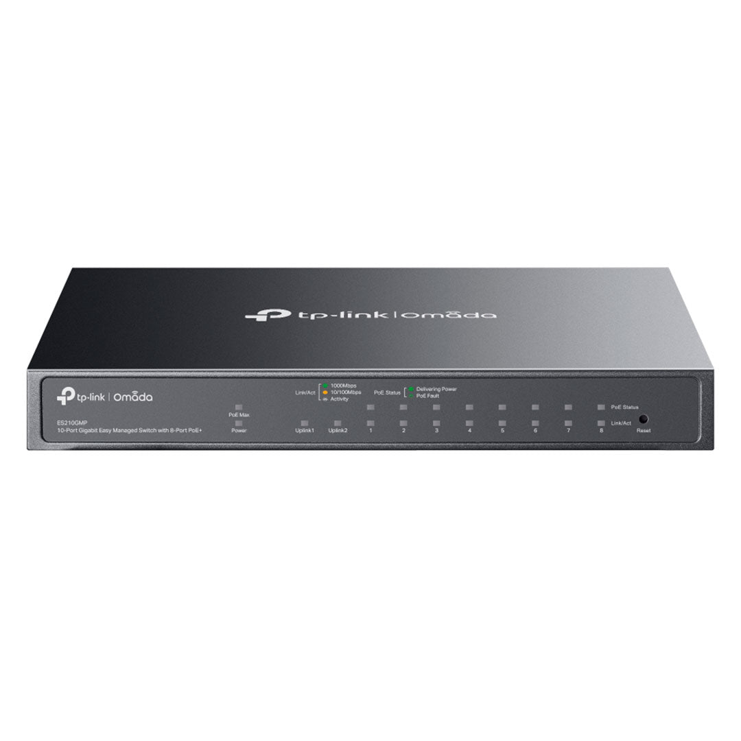 TP-LINK ES210GMP Switch Omada PoE 8 Puertos con 10 Puertos Gigabit