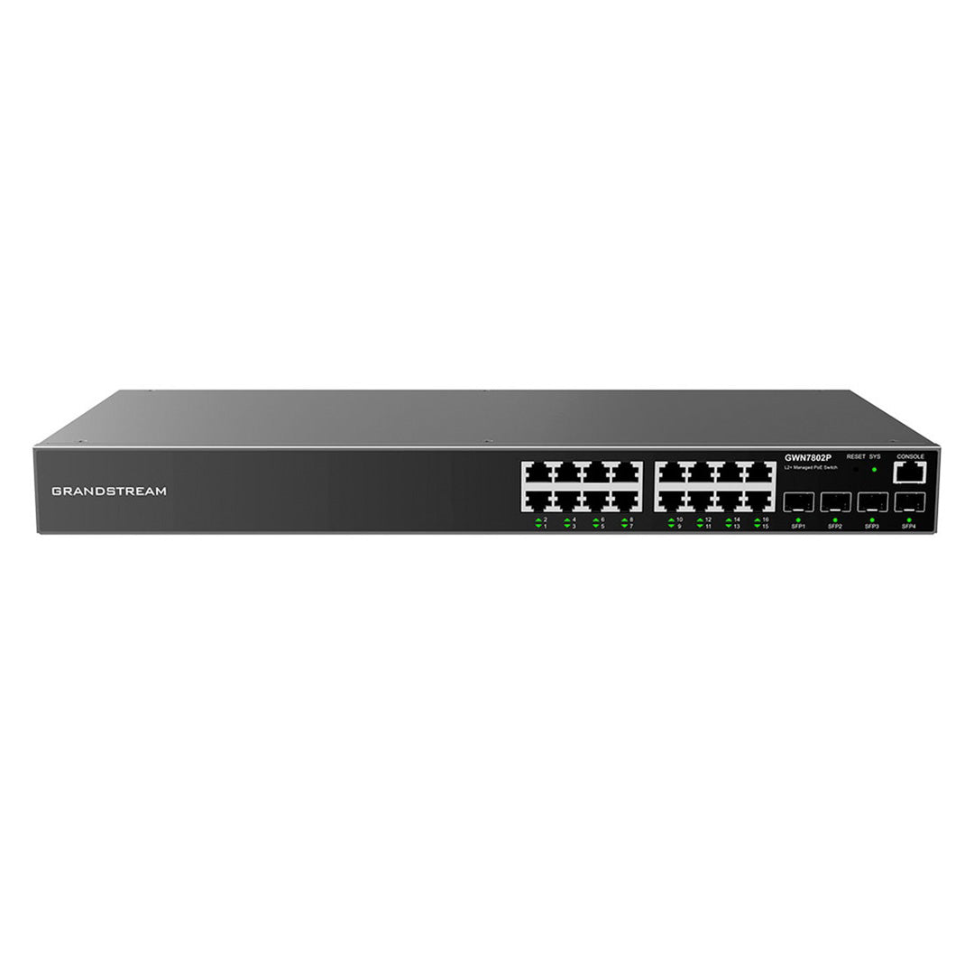 GRANDSTREAM GWN7802P Switch 16 Puertos PoE+ GB L2+ 270W