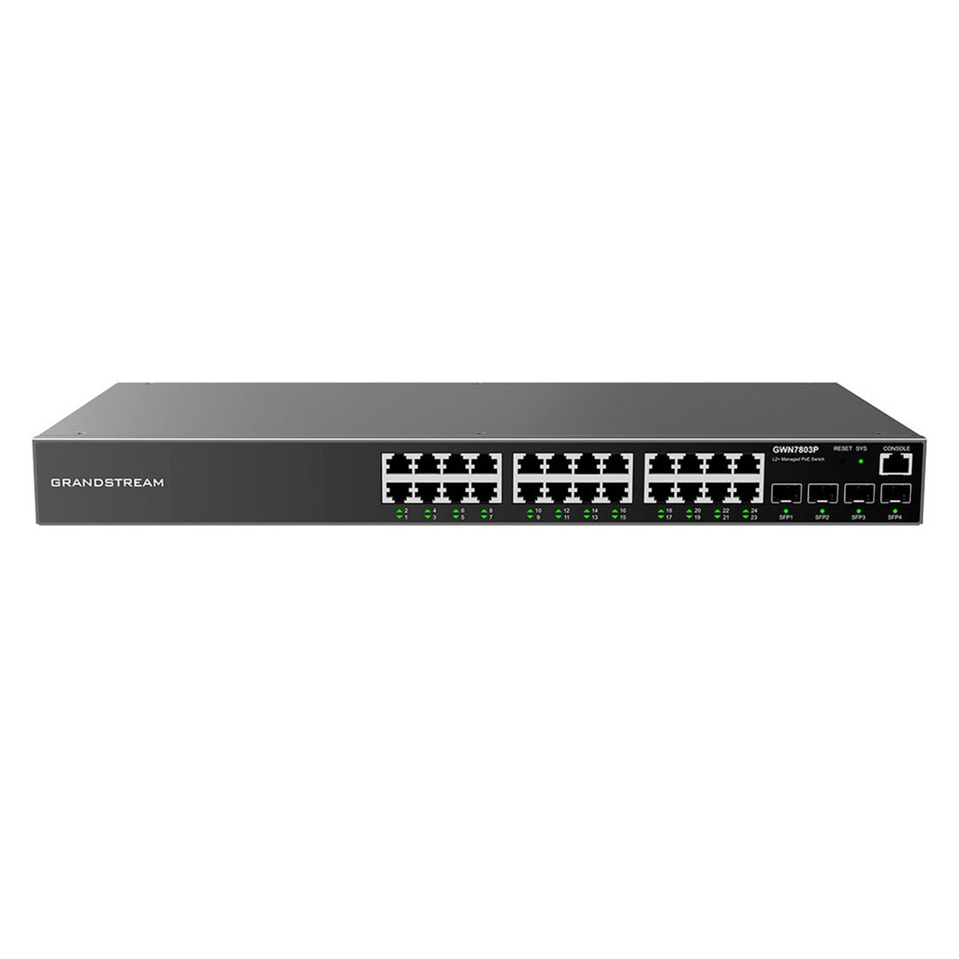 GRANDSTREAM GWN7803P Switch 24 Puertos PoE+ GB L2 400W