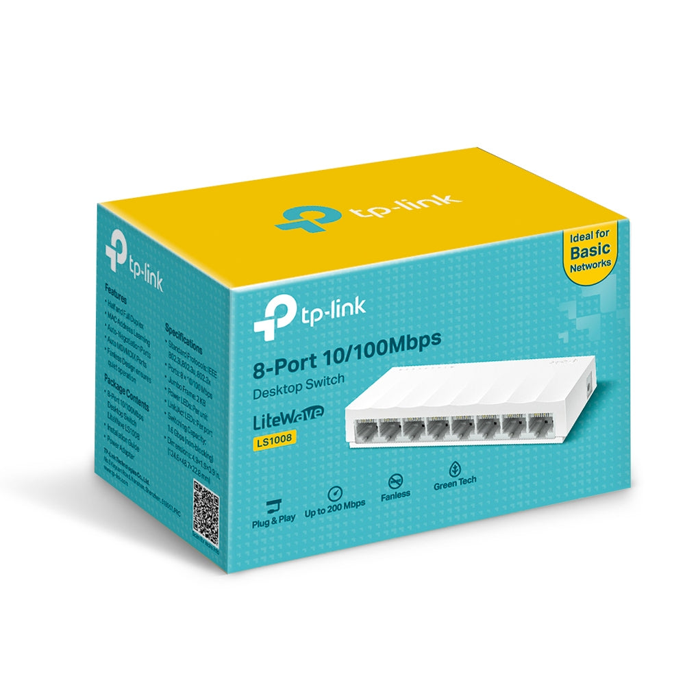 TP-LINK LS1008 Switch de red 8 Puertos 10/100Mbps