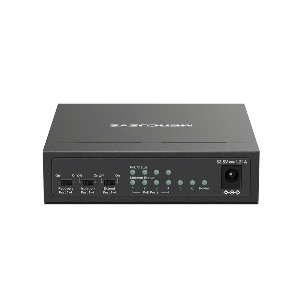 MERCUSYS MS106P Switch 6 Puertos FAST con 4 Puertos POE+