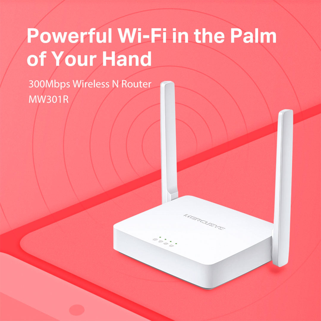 MERCUSYS MW301R Router Inalámbrico N 300Mbps