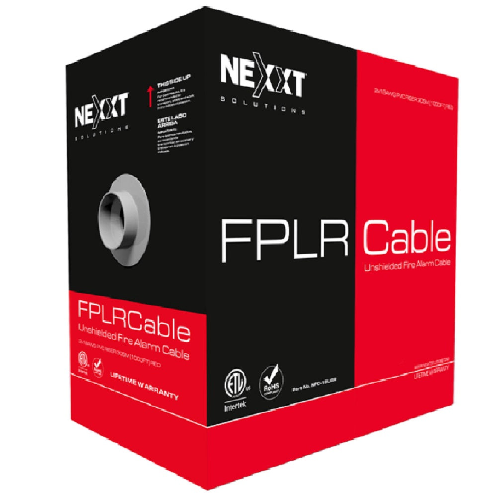 NEXXT SOLUTIONS NFC-16FRR Cable para Incendio FPLR 2x16 Blindado x 305mts