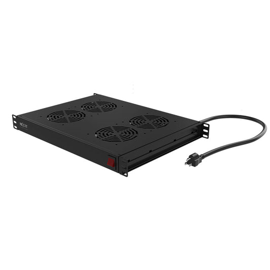 NEXXT SOLUTIONS NPF-121U4TB Bandeja 4 Ventiladores para Montaje en Bastidor de 110-220VCA