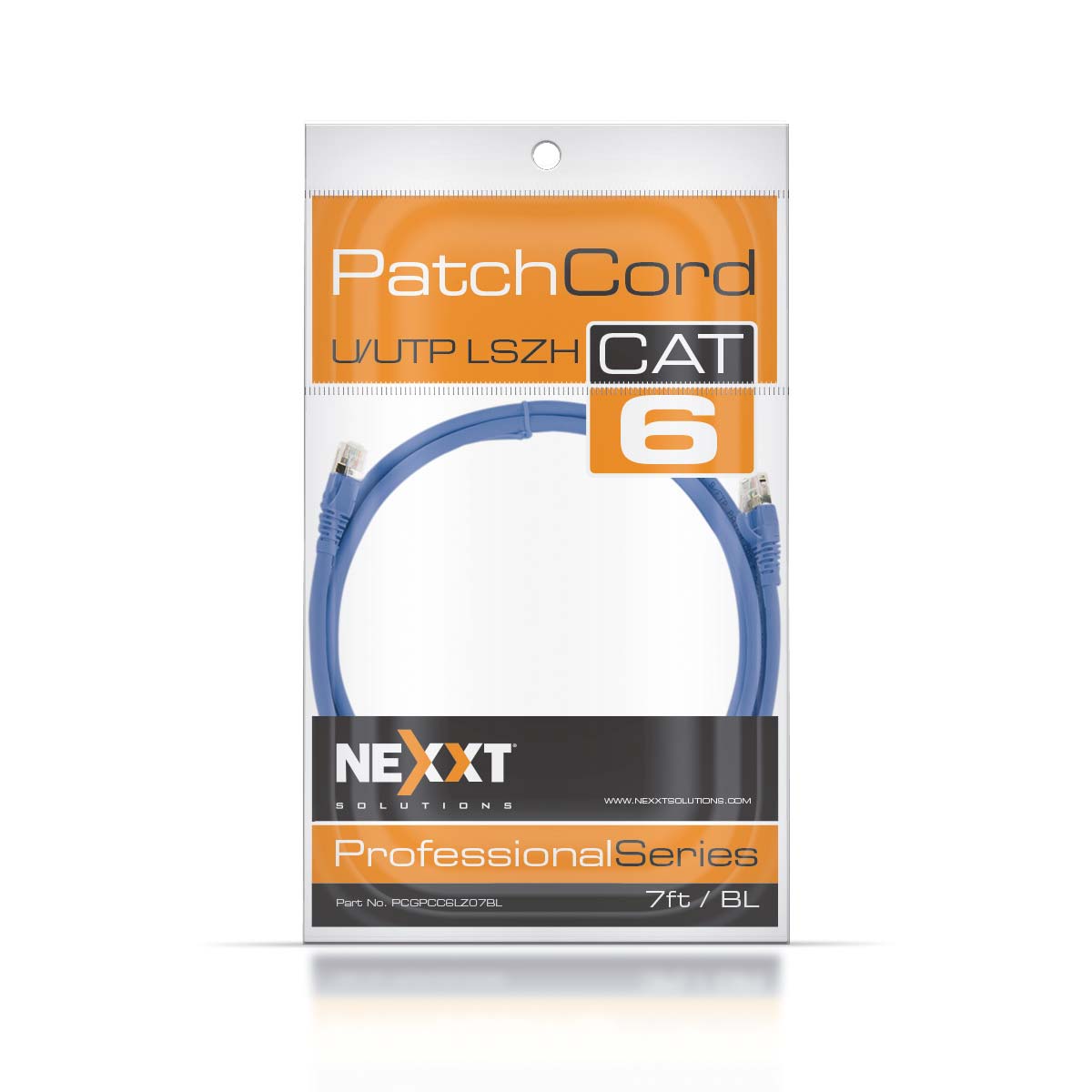 NEXXT SOLUTIONS PCGPCC6ALZ07BL Patch Cord Cat 6A 7FT/2.13mts Azul