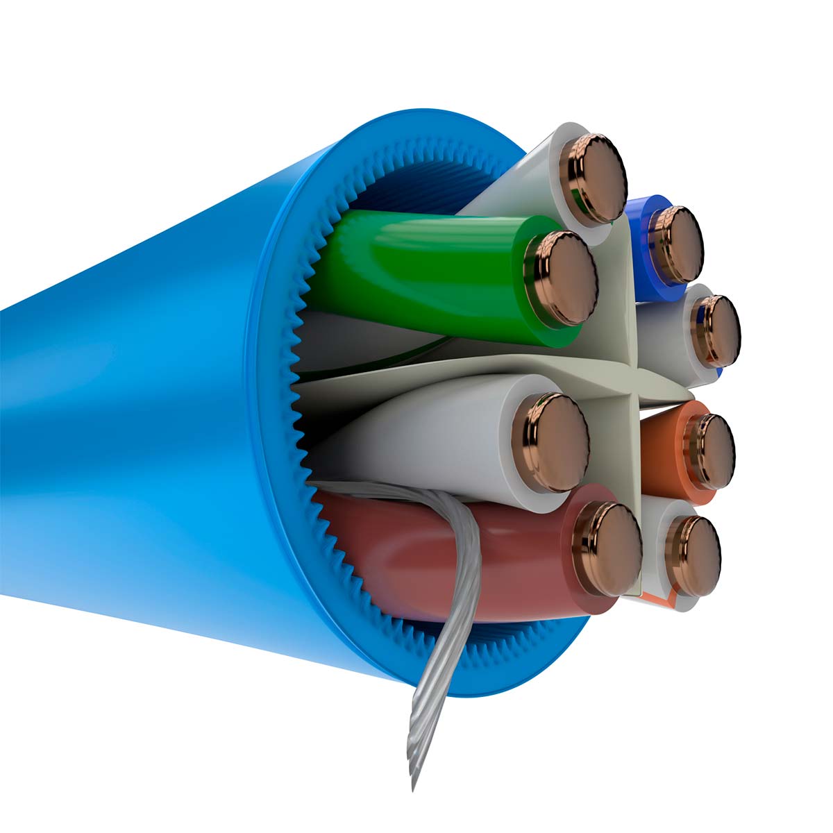 NEXXT SOLUTIONS PCGUCC6ALZBL Cable en Bobina CAT6A UTP Azul 305mts