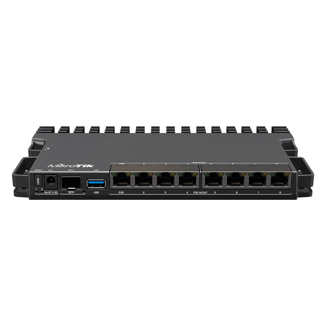MIKROTIK RB5009UPR+S+IN Router 8 Puertos POE Ethernet de 2.5 Gigabit y SFP+ 10 Gigabit