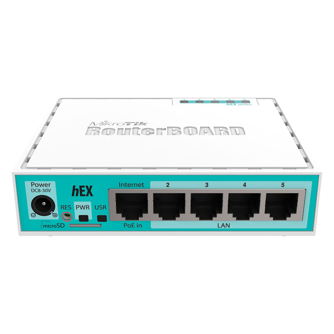 MIKROTIK HEX Router 5 Puertos Gigabit Ethernet