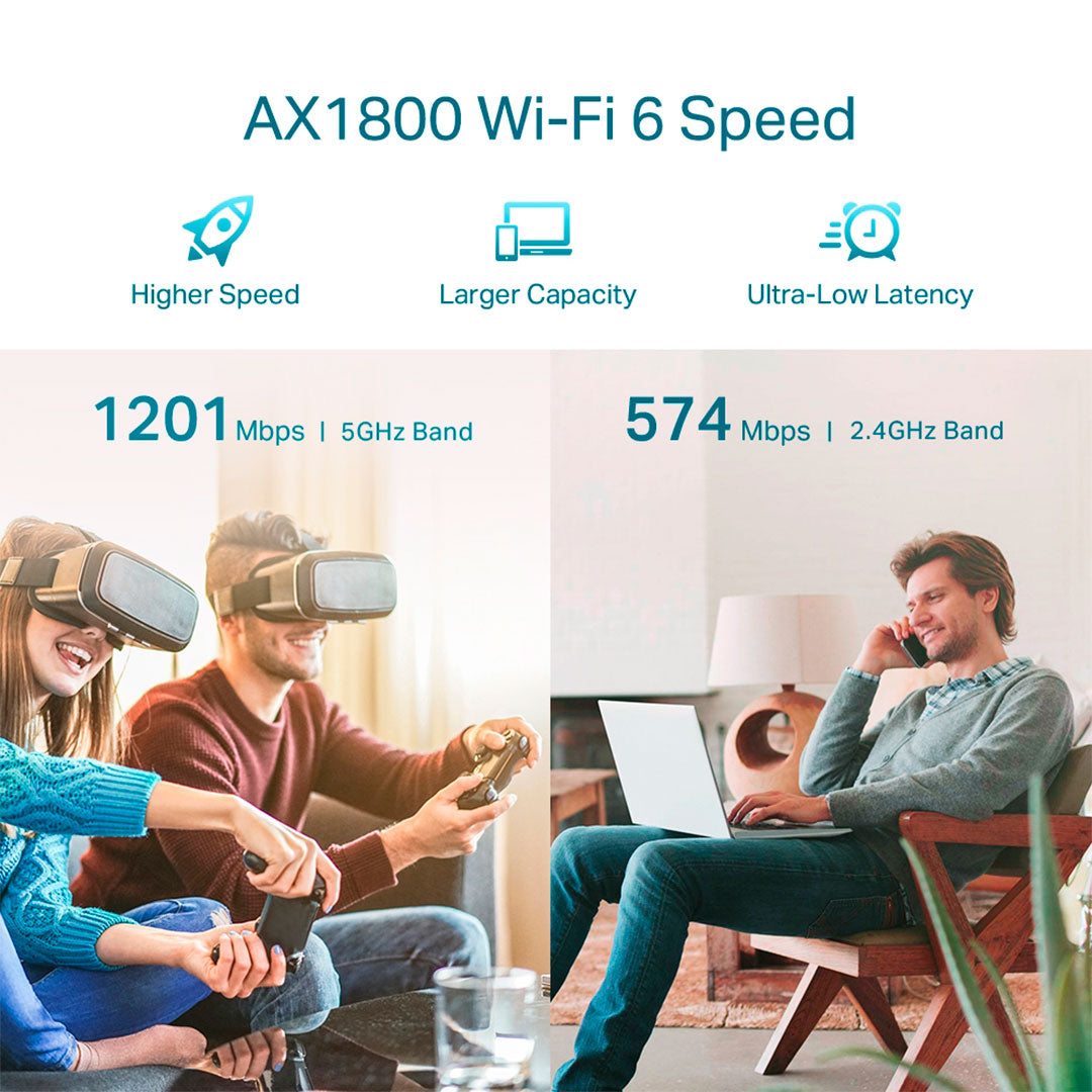 TP-LINK RE605X Repetidor de Señal WiFi6 AX1800 Doble Banda