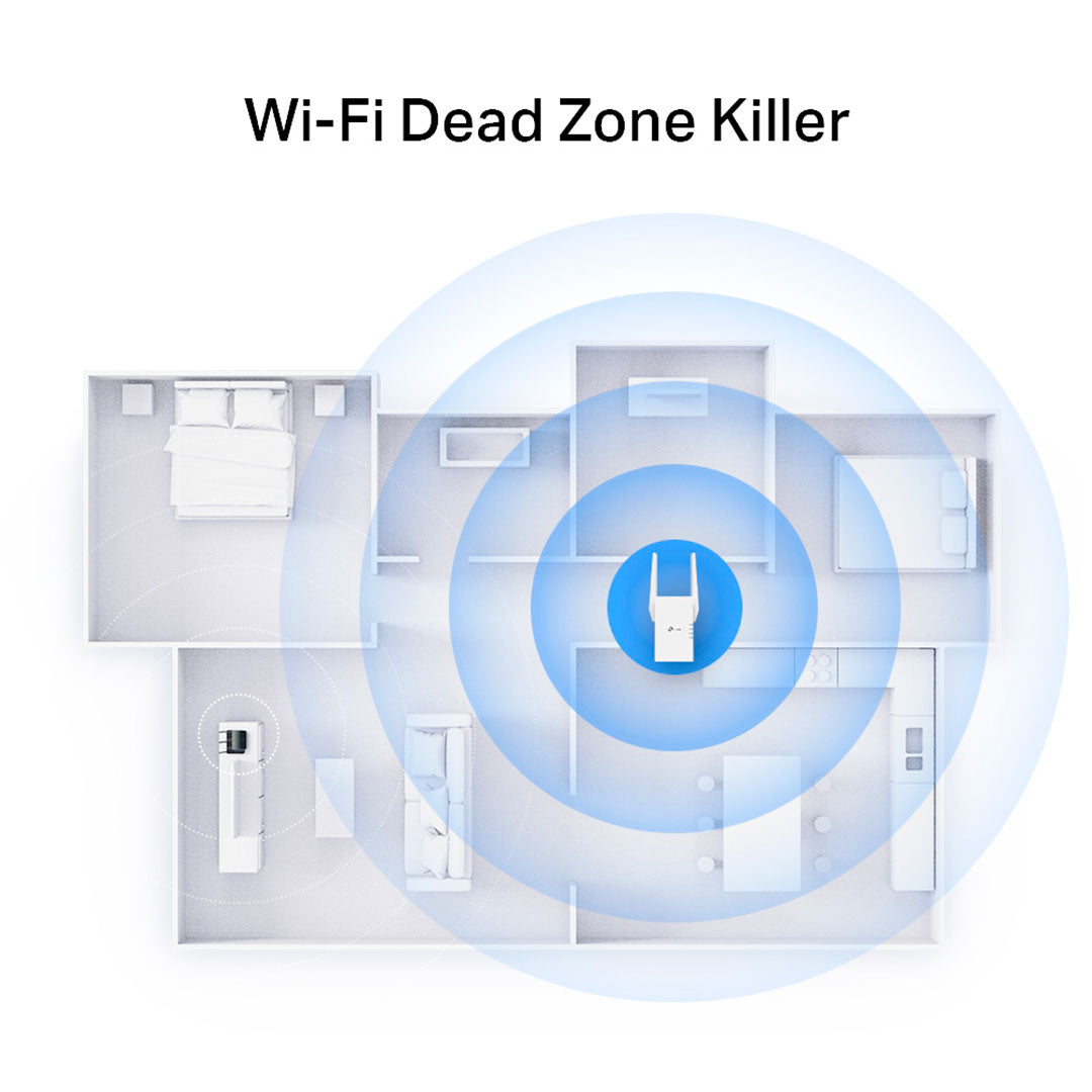 TP-LINK RE705X Repetidor de Señal WiFi6 AX3000 Doble Banda