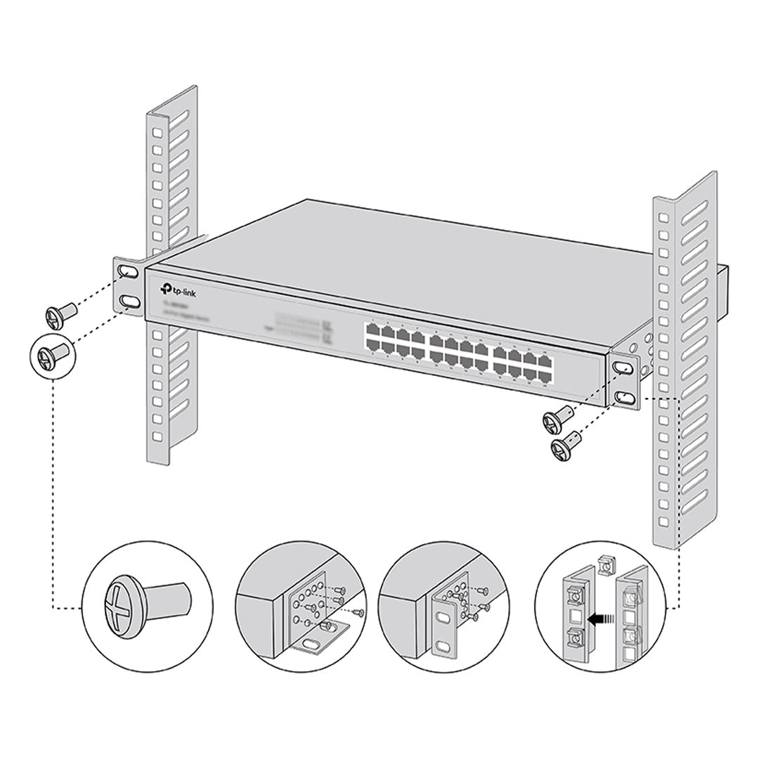 TP-LINK RackMount Kit-19 Kit de Montaje en Rack 19"