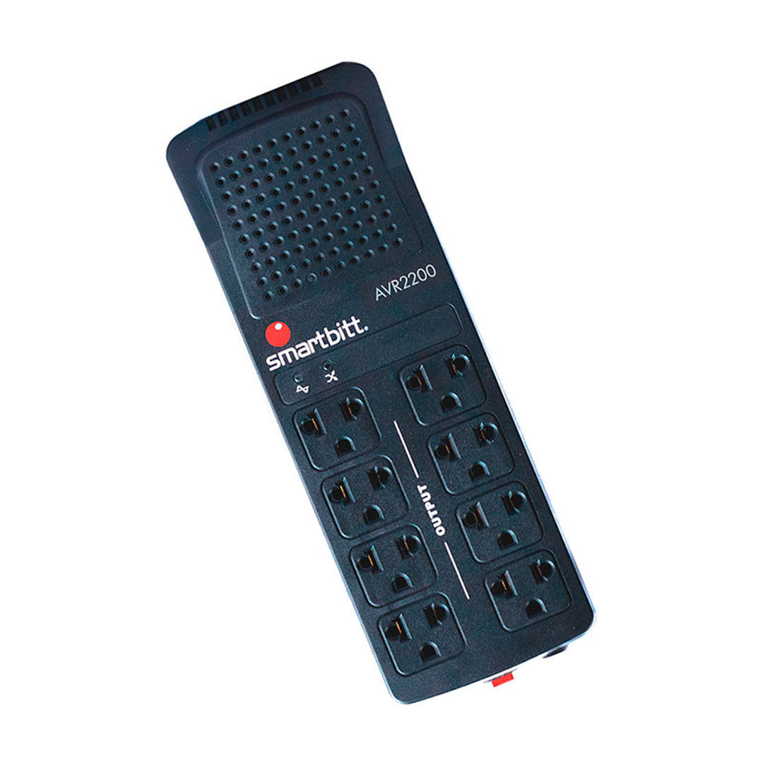 SMARTBITT SBAVR2202 Estabilizador 8 Tomas 2200VA/1100W 220VAC