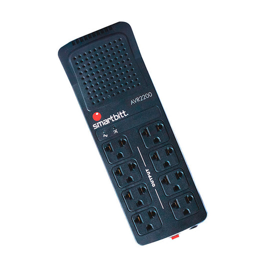SMARTBITT SBAVR2202 Estabilizador 8 Tomas 2200VA/1100W 220VAC