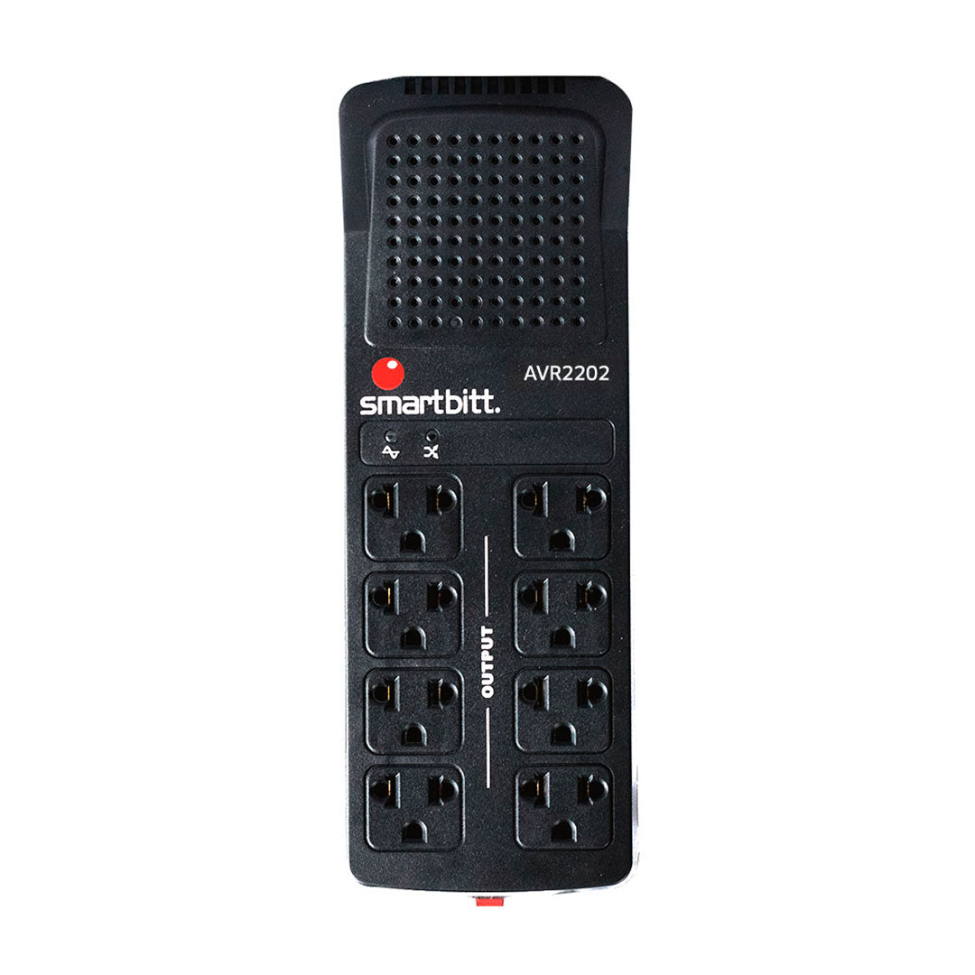 SMARTBITT SBAVR2202 Estabilizador 8 Tomas 2200VA/1100W 220VAC