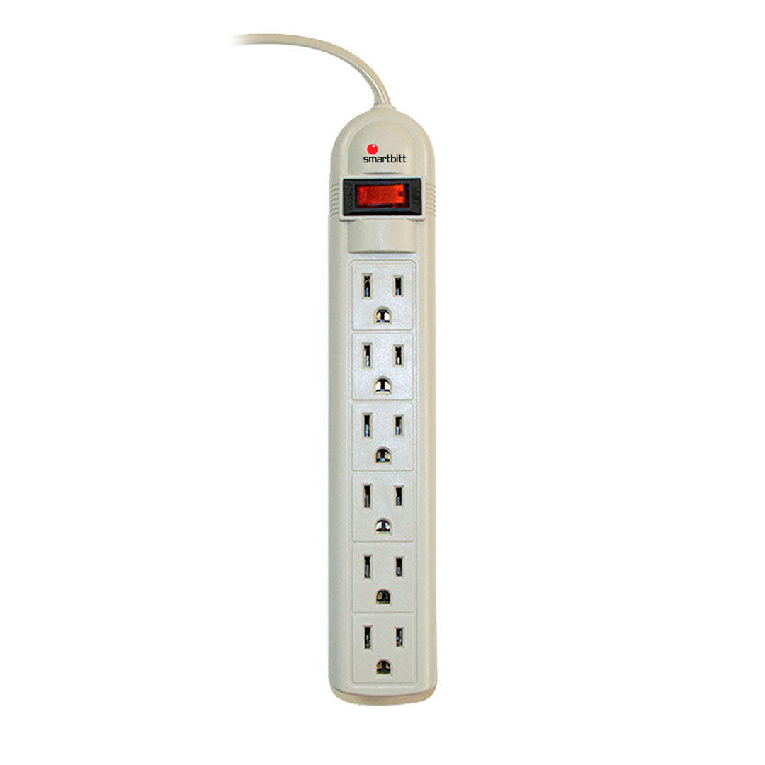 SMARTBITT SBSS-180J6 Supresor De Pico 6 Tomas 15A/220V