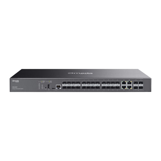 TP-LINK SG5428XF Switch 24 Puertos SFP Stackable L3 Lite con 4× Slots 10G