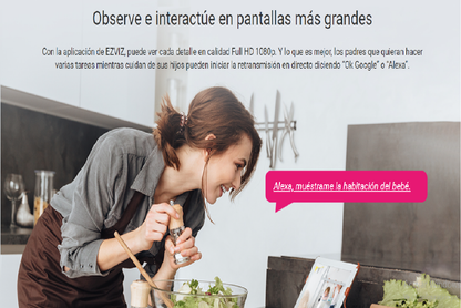 EZVIZ BM1 BABYCAM Cámara VIGILA BEBE WIFI 2MP con Batería