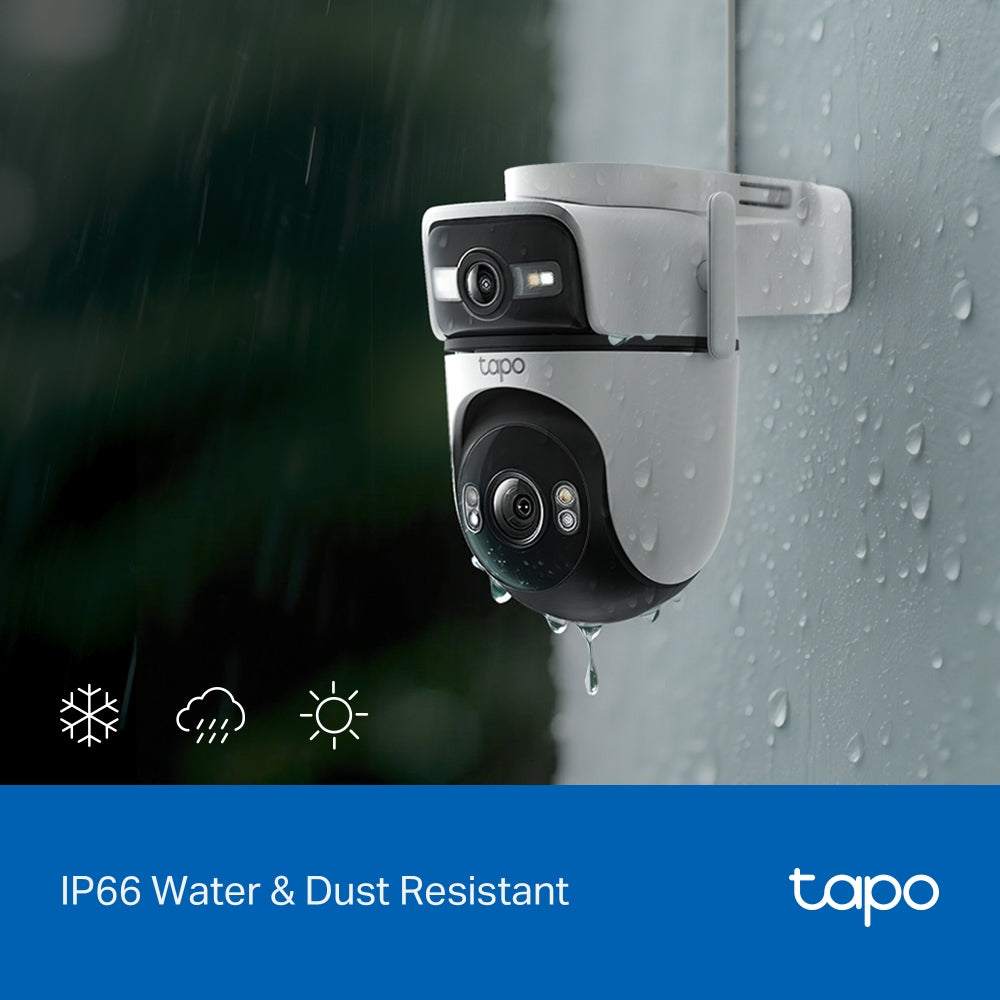TP-LINK TAPO C545D Dual 2K Cámara de Seguridad WiFi 3+3MP Doble Lente 360º