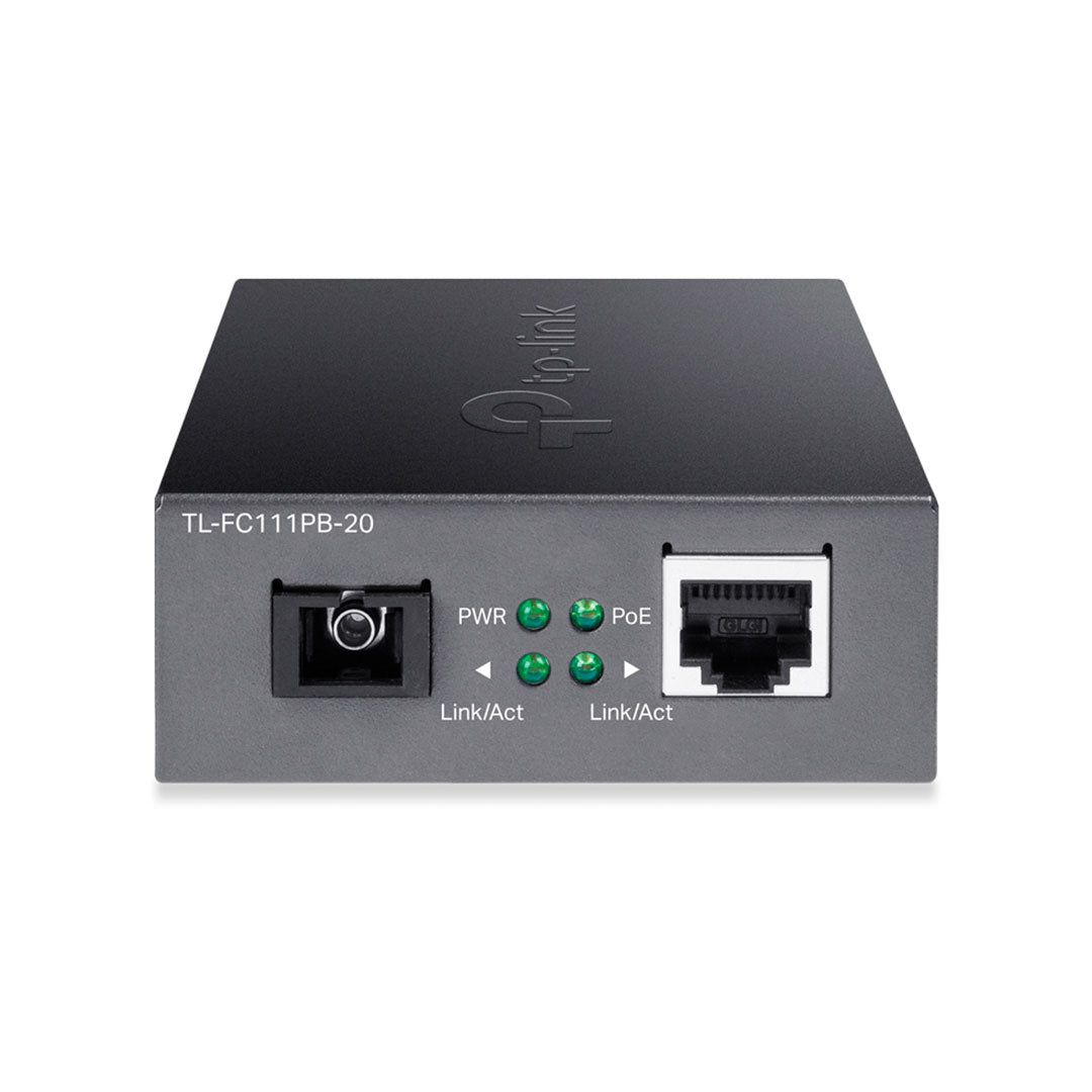 TP-LINK TL-FC111PB-20 Convertidor de Medios WDM 10/100Mbps PoE de 1 Puerto