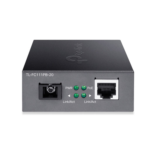 TP-LINK TL-FC111PB-20 Convertidor de Medios WDM 10/100Mbps PoE de 1 Puerto