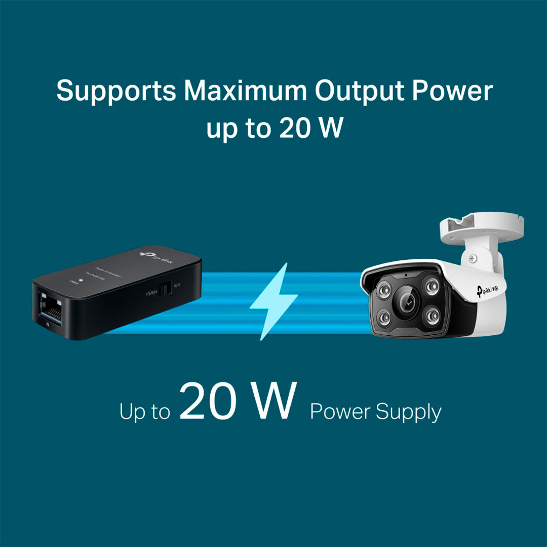 TP-LINK POE10E Extender PoE Fast Ethernet Omada 2P 10/100 20w