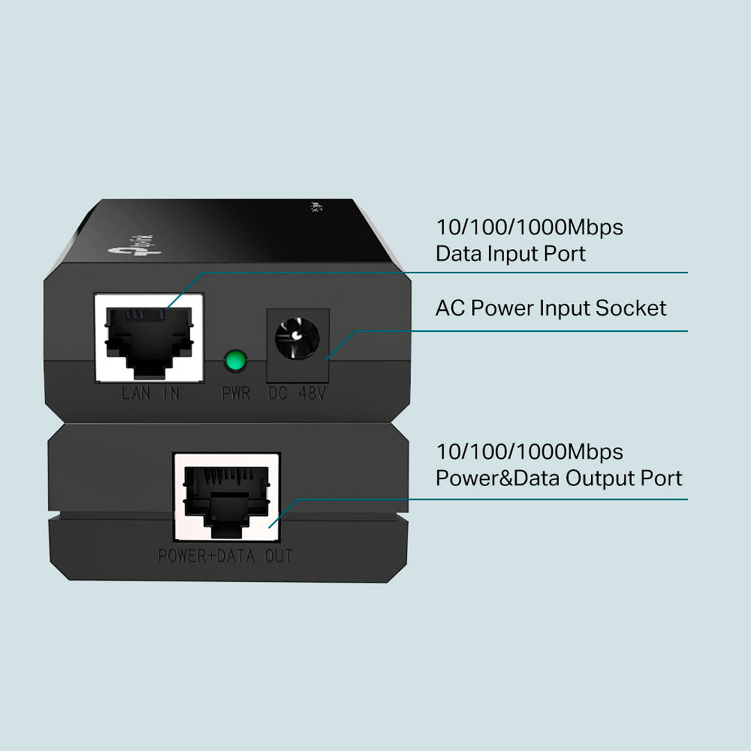 TP-LINK POE150S Inyector PoE Omada 2 Puertos Gigabit 15.4W
