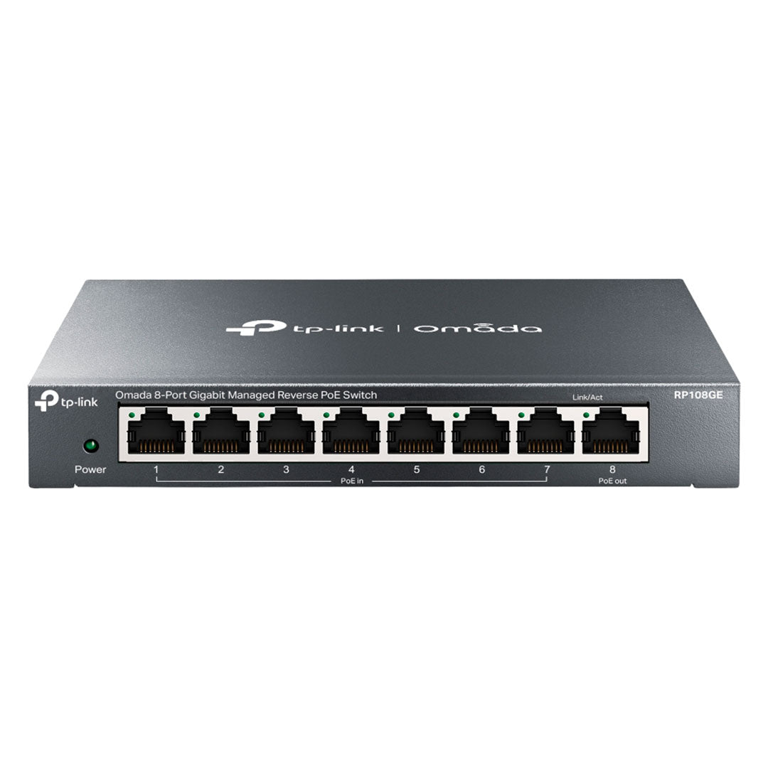 TP-LINK RP108GE Switch PoE 8 Puertos Gigabit Gestionable Inverso
