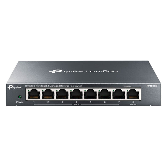 TP-LINK RP108GE Switch PoE 8 Puertos Gigabit Gestionable Inverso