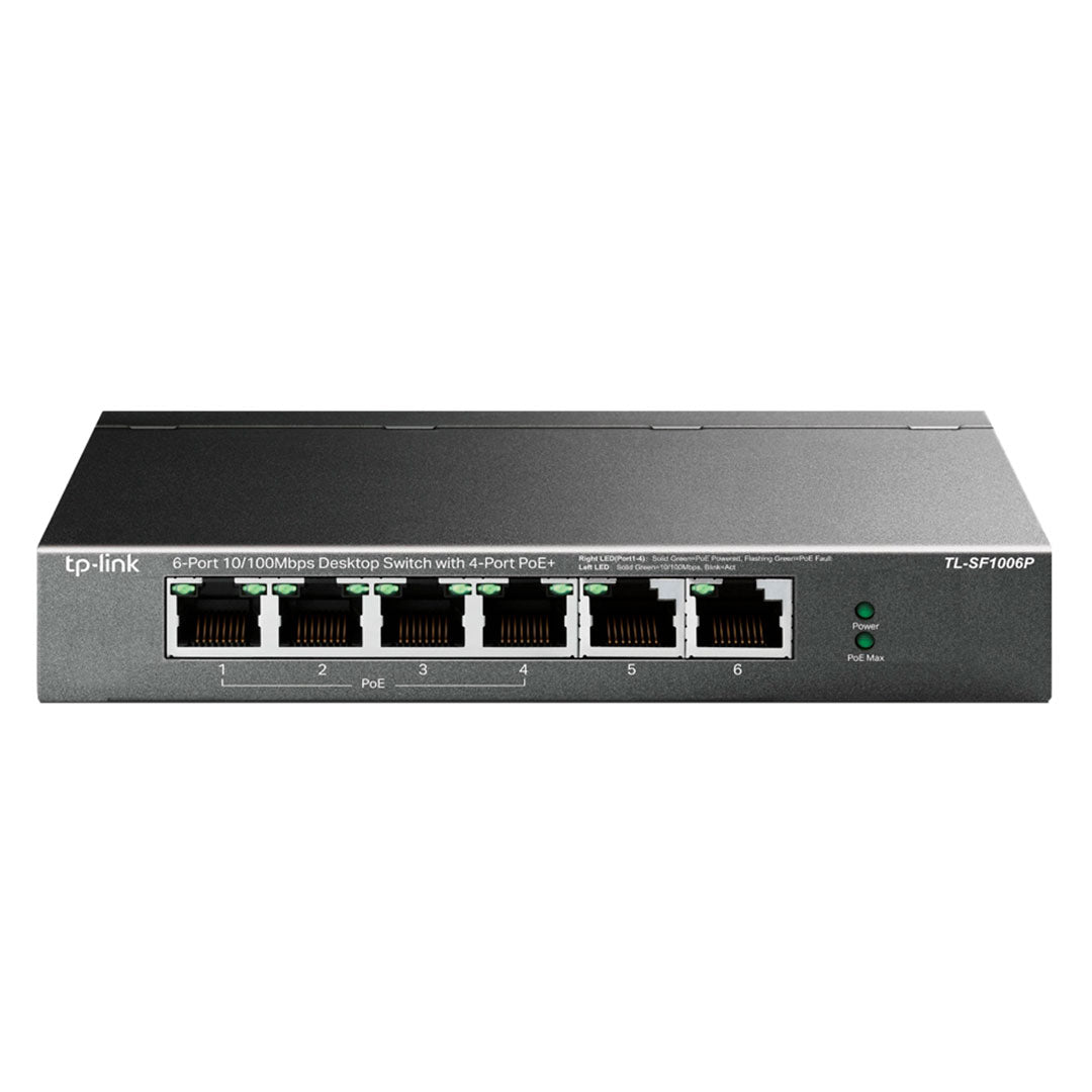 TP-LINK SF1006P Switch 6 Puertos 10/100Mbps con 4P PoE+