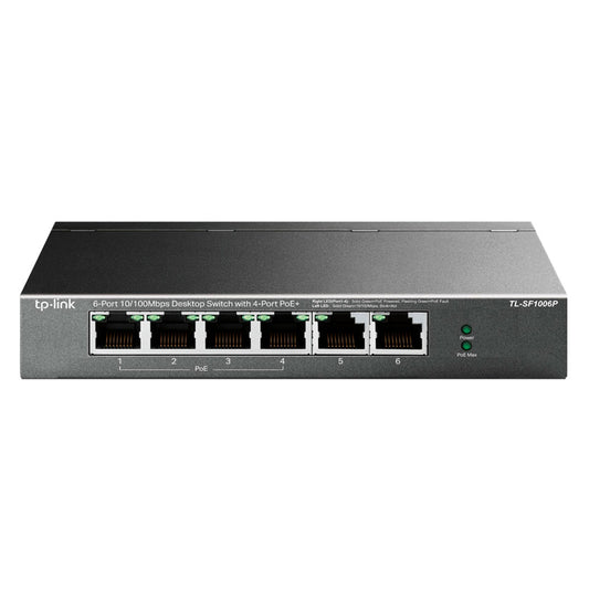 TP-LINK SF1006P Switch 6 Puertos 10/100Mbps con 4P PoE+