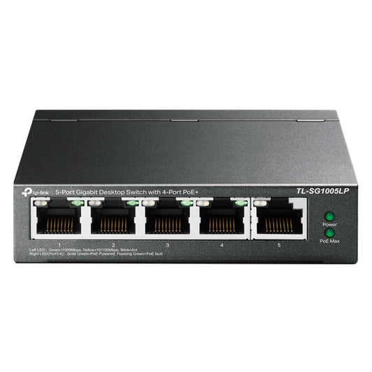 TP-LINK SG1005LP Switch 5 Puertos Gigabit 4P PoE+