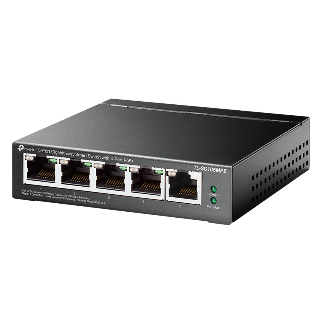 TP-LINK TL-SG105MPE Switch Smart Easy 5 Puertos Gigabit 4P PoE