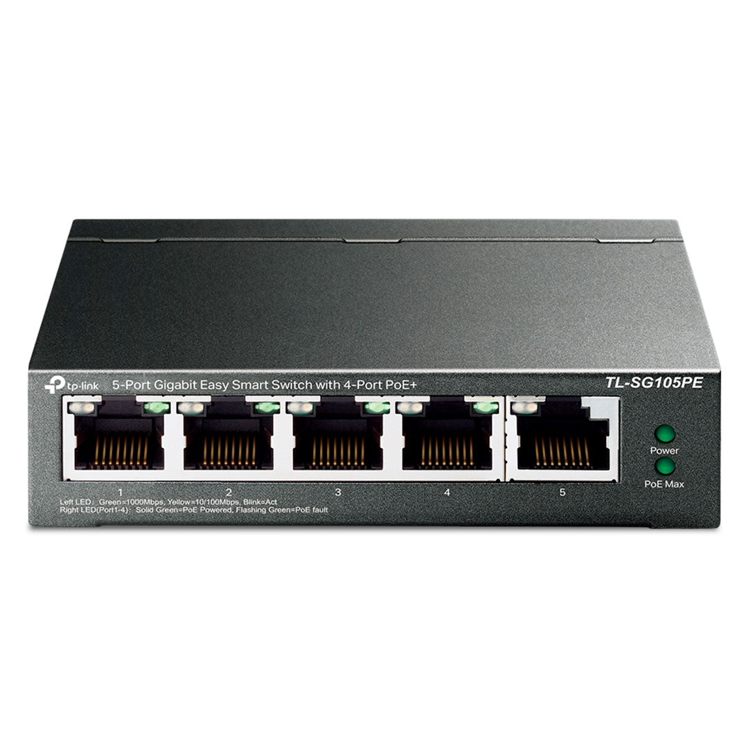 TP-LINK SG105PE Switch Smart Easy 5 Puertos Gigabit 4P PoE