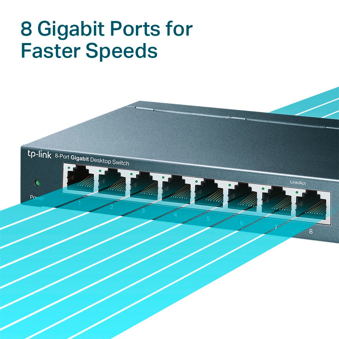 TP-LINK SG108 Switch 8 Puertos RJ45 Gigabit