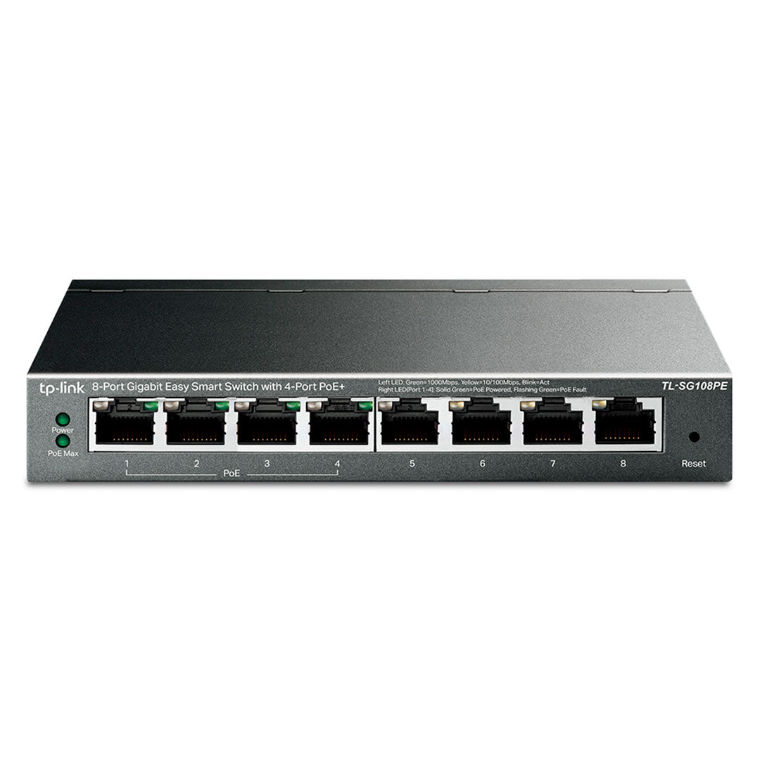 TP-LINK SG108PE Switch 8 Puertos Gigabit 4 PoE Easy Smart