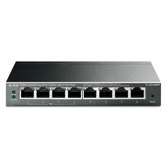 TP-LINK SG108PE Switch 8 Puertos Gigabit 4 PoE Easy Smart