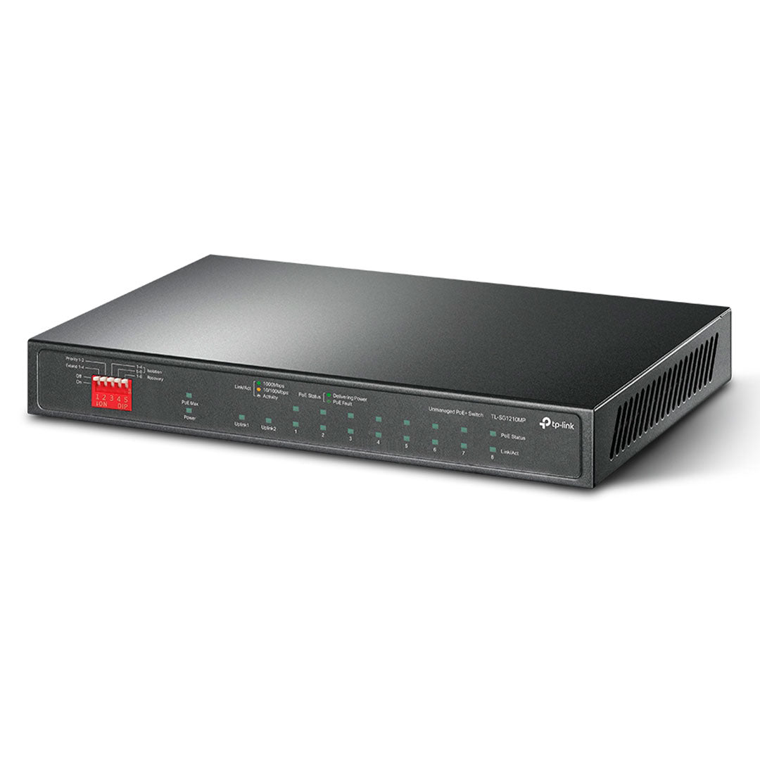 TP-LINK SG1210MP Switch 10 Puertos Gigabit 8P PoE+