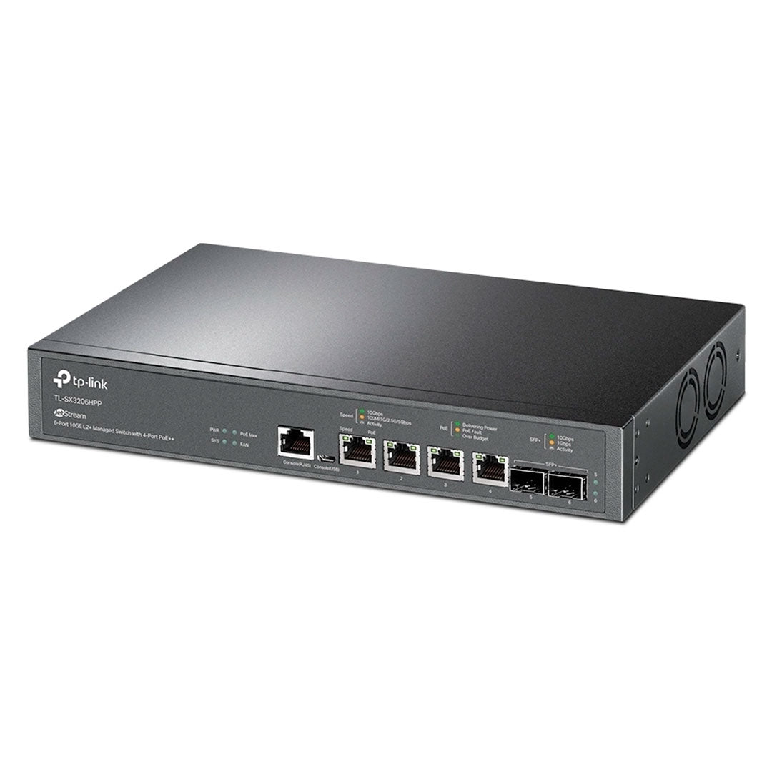 TP-LINK SX3206HPP Switch Omada JetStream PoE 4 Puertos 6P 10GE L2