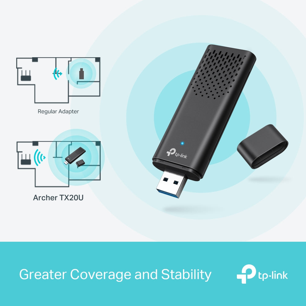 TP-LINK ARCHER TX20U Adaptador USB WiFi6 AX1800 doble banda