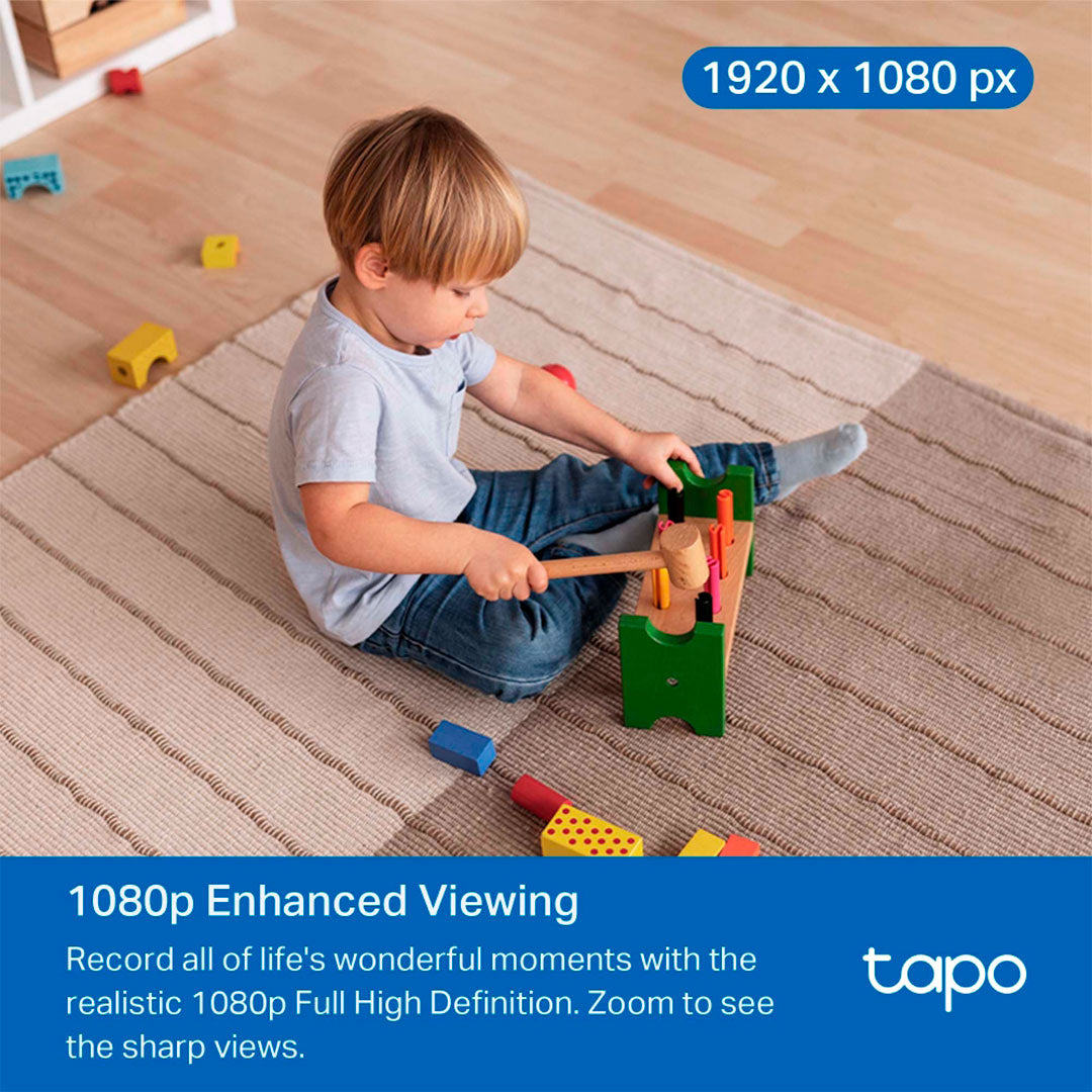TP-LINK Tapo C201 Cámara de Seguridad, WIFI 2MP 360° PT