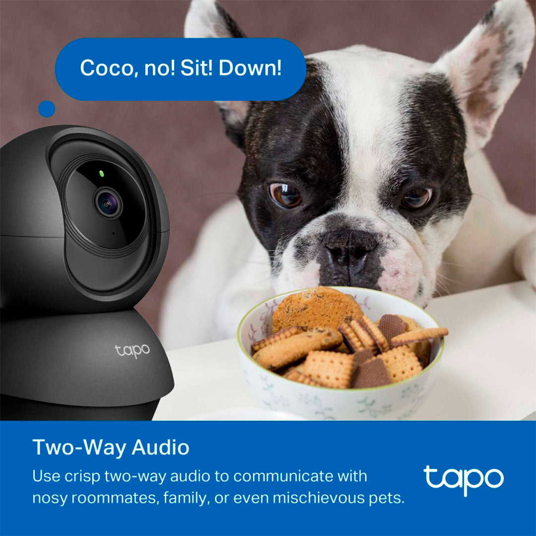 TP-LINK Tapo C201 Cámara de Seguridad, WIFI 2MP 360° PT