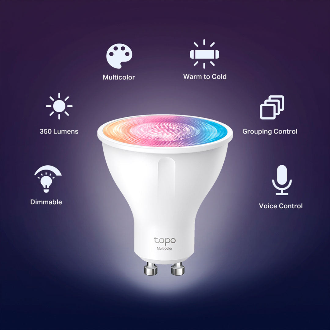 TP-LINK Tapo L630 2-Pack Foco dicroica Inteligente WiFi RGB GU10