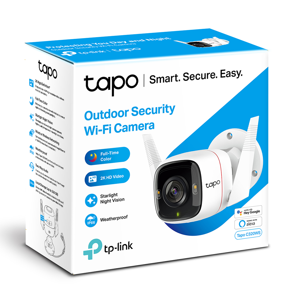 TP-LINK Tapo C320WS Cámara de Seguridad WIFI 3MP 2K Audio